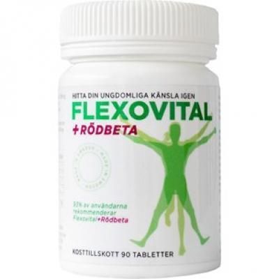 Flexovital + Rödbeta Burk Tablett 90st
